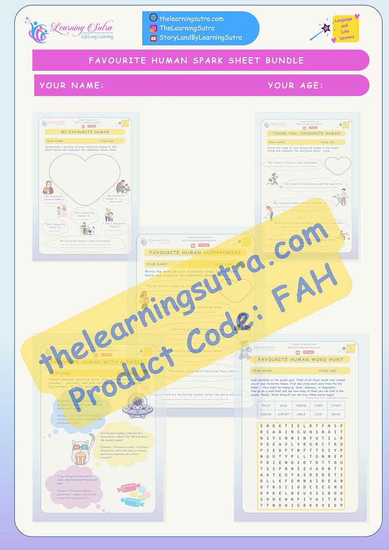 Favourite Human Spark Sheets Bundle_Preview Image