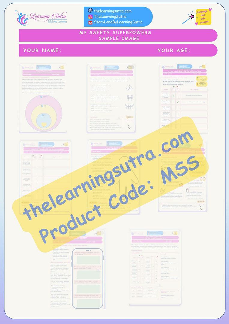 My Safety Superpowers Spark Sheets Bundle